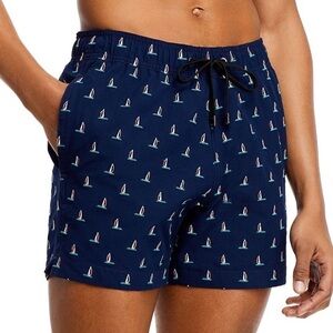 ONIA ‘The Charles’ Luxury Swim Trunks Embroidered Boats Medium